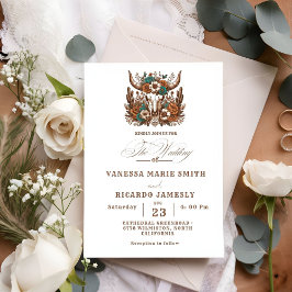 Invitation Élégant Ranch Western Country Cowboy Mariage