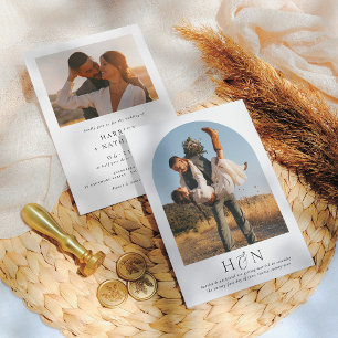 Invitation Élégant romantique moderne minimaliste 2 Mariage p