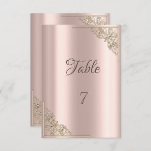 Invitation Elégant Rose Gold Frame Chic