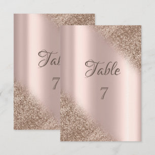 Invitation Elégant Rose Gold Parties scintillant Ombre