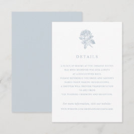 Invitation Elégant Rose Vintage Détails Mariage