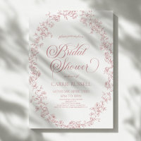 Élégant Roses Florales Roses Art Linéaire Enterrem