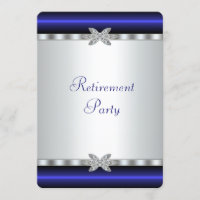 Élégant Royal Blue Womans Retraite Party