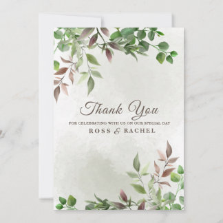 Invitation Elégant Rustique Eucalyptus Feuille Mariage de ver