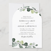 Elégant Rustique Eucalyptus Mariage d'arc de verdu