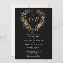 Élégant Rustique moderne Floral Mariage de code QR