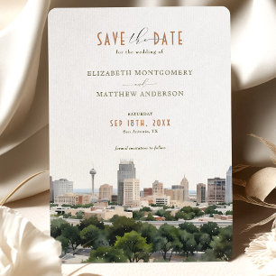 Invitation Elégant San Antonio, Texas Save-the-Date