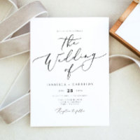 Élégant script de calligraphie EVELYN Mariage mini