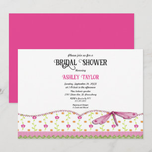 Invitation Élégant Script Whimsical Boho Fête des mariées Flo