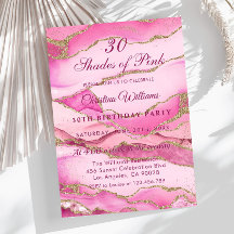 Elegant Shades of Pink Birthday Party
