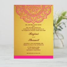 Elégant simple Gold Paisley Indian Hindu