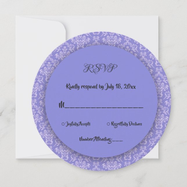 Invitation Elégant Simple Minimal Moderne Mariage RSVP (Devant)