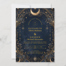 Elegant Starry Nights Celestial Wedding