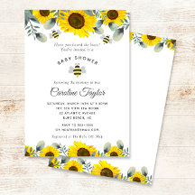 Élégant tournesol doux comme peut être Baby shower