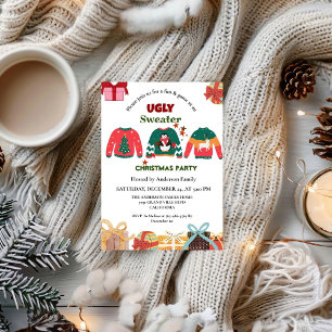 Invitation ELegant Ugly Sweater fête de noël