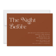 Élégant unique typographie Répétition Dîner Invita