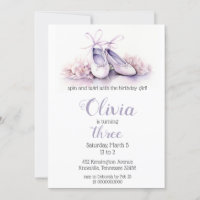 Elégant violet Ballet Chaussures Ballerina Anniver