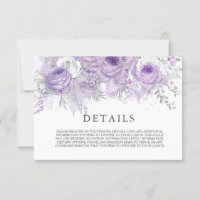 Elégant violet Fleurs à étincelles Détails du Mari