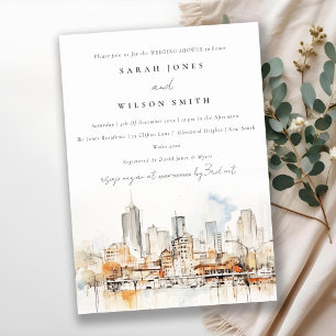 Invitation Élégant Wedding shower paysager Atlanta Georgia
