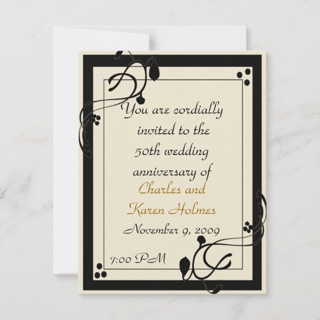 Invitation élégante (Devant)