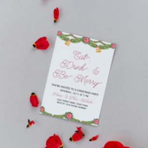 Invitation élégante à une fête de Noël