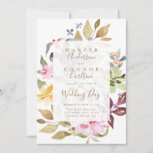 Elégante aquarelle Beau Mariage