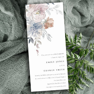 Invitation Elégante Aquarelle Blush Couples Floraux Douche