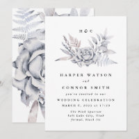 Elégante aquarelle romantique Mariage floral bouch