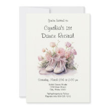 Invitation élégante au 1er Récital de Danse de Bal