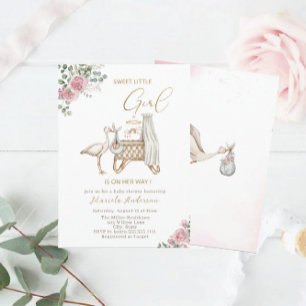 Invitation Elégante Bouilloire d'aquarelle Baby shower bébé f