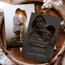 Élégante calligraphie moderne Mariage 2 photos