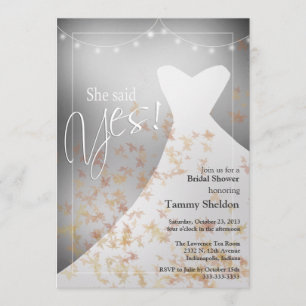Invitation Élégante Chaussure Nuptiale Automne