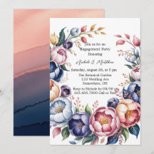 Élégante couronne florale pour la partie d'engagem