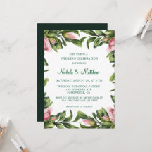 Élégante couronne verte Mariage rose bud Célébrati