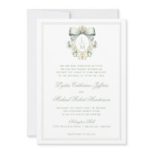 Élégante crête avec mâchoire verte Sage | Mariage 