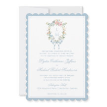 Élégante crête de couronne fleurie | Mariage monog