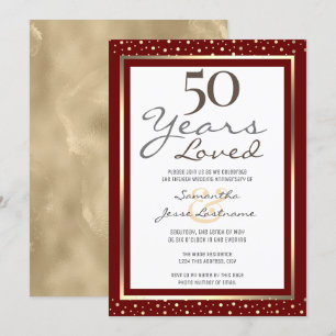 Invitation élégante d'anniversaire de mariage de 5
