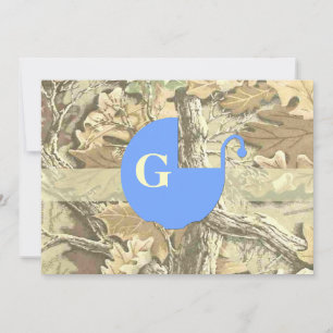 Invitation élégante de baby shower de Camo