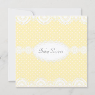 INVITATION ÉLÉGANTE DE BABY SHOWER DE PLATEAU DE C