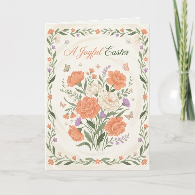 Invitation élégante de brunch de Pâques aux bénédi (Devant)