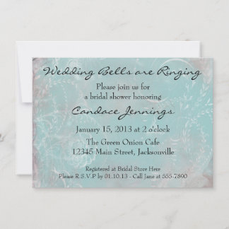 Invitation élégante de coutume de Toile de bleu
