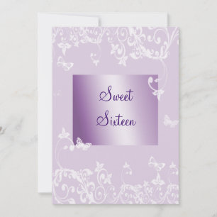 Invitation élégante de fête d'anniversaire Sweet S