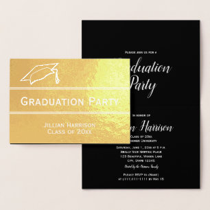 Invitation Élégante de la fête de graduation