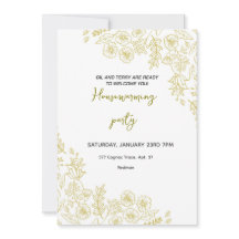 Invitation Élégante de la Fête du réchauffement du