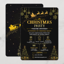 Invitation élégante de Noël pour le Père Noël en n