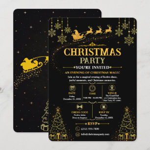Invitation élégante de Noël pour le Père Noël en n
