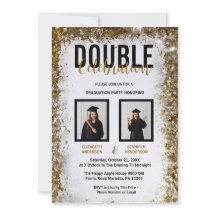 Élégante Double Célébration Graduation photos