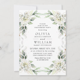 Invitation Elégante Dusty Blue Green Party