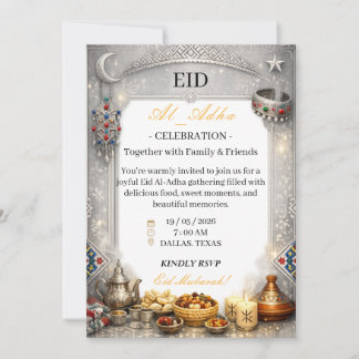 Invitation élégante en argent pour la célébration 