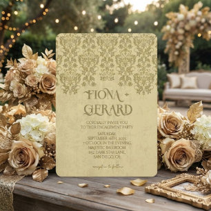 Invitation élégante et glamour en dentelle pour la